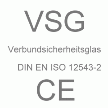 Modellform -Kreis- Verbundsicherheitsglas VSG aus Floatglas (Einfachglas)
