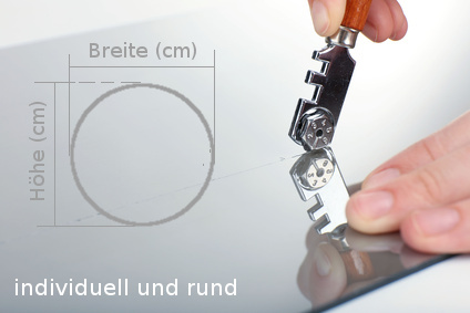 Runde Strukturgläser konfigurieren