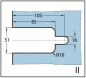 Preview: Duschtürband Milano Glas-Wand 135°