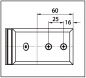 Preview: Winkelverbinder Milano Glas-Wand 135°