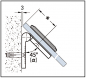 Preview: Winkelverbinder Milano Glas-Wand 45° - 90° verstellbar