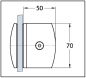 Preview: Winkelverbinder Atlantica Glas-Glas 90°