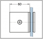 Preview: Winkelverbinder Milano Pur Glas-Glas 90°
