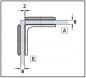 Preview: Winkelverbinder Milano Pur Glas-Glas 90°