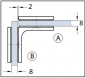 Preview: Winkelverbinder Fit / Crossover Pur / Cult Glas-Glas 90°
