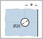 Preview: Winkelverbinder Quadrato Glas-Glas 45° - 180°