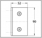 Preview: Winkelverbinder Art Glas-Wand 90°