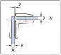Preview: Winkelverbinder Bella Glas-Glas 90°