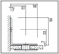Preview: Winkelverbinder 90° Glas-Wand
