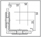 Preview: Winkelverbinder 90° Glas-Glas