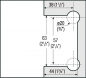 Preview: Duschtürband Bilbao Select Glas-Wand 90° beidseitige Wandmontage