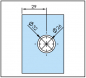 Preview: Winkelverbinder Lugo Glas-Wand 90°