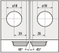 Preview: Winkelverbinder Europe 90° Glas-Glas