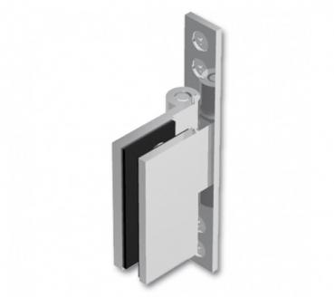 Duschtürband Wellness® Glas-Wand 90° nach innen öffnend lange Anschraubplatte