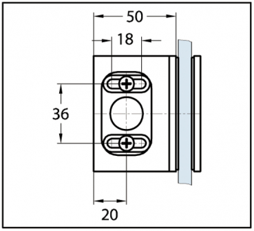 Winkelverbinder Wellness® Glas-Wand 90°