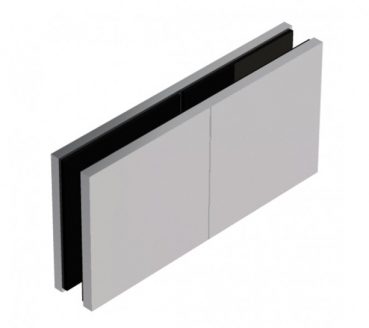 Längsverbinder Milano Pur Glas-Glas 180°