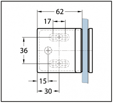 Winkelverbinder Milano Original / Milano Premium Glas-Wand 90°