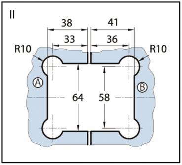 Duschtürband Art Glas-Glas 180°