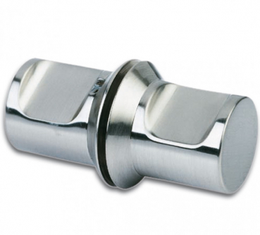 Duschtürknopf 35 mm Grifflänge rundes Design beidseitig