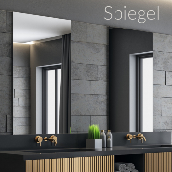 SPIEGEL (Standard)  silber 4mm - 8mm "verspiegeltes Echtglas" (Feuchtraum geeignet)