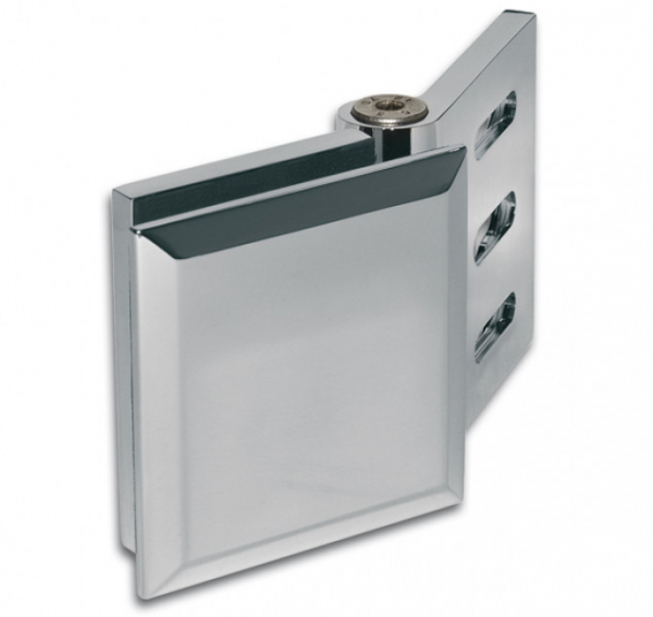Winkelverbinder Milano Glas-Wand 45° - 90° verstellbar