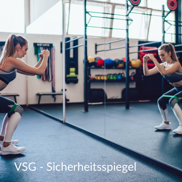 Verbundsicherheitsglas VSG SPIEGEL  6mm (Feuchtraum geeignet)