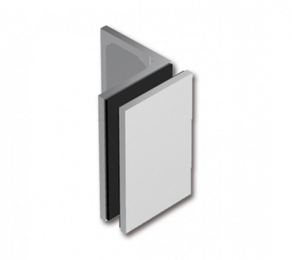 Winkelverbinder Crossover Pur 90° Glas-Wand Langloch für Wandbefestigung