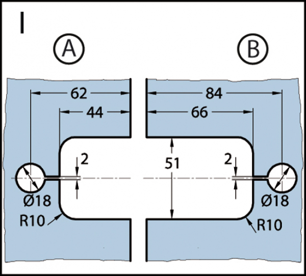 Duschtürband Milano Pur Glas-Glas 180°