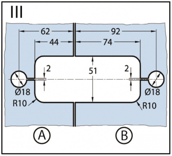 Duschtürband Milano Pur Glas-Glas 180°