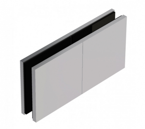 Längsverbinder Milano Pur Glas-Glas 180°
