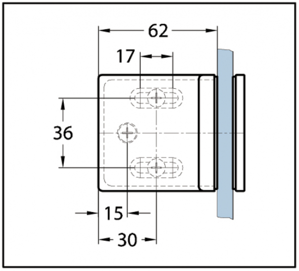 Winkelverbinder Milano Original / Milano Premium Glas-Wand 90°
