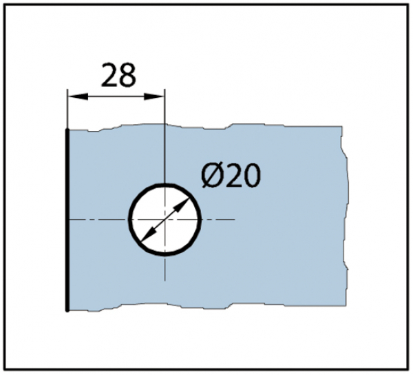 Winkelverbinder Milano Original / Milano Premium Glas-Wand 90°