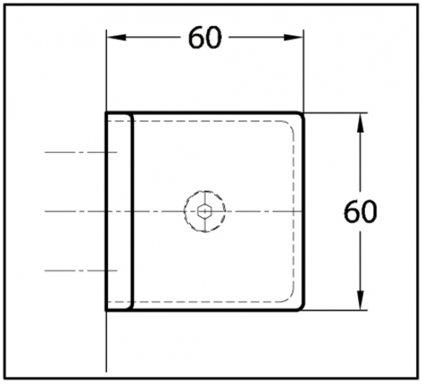 Winkelverbinder Milano Original / Milano Premium Glas-Wand 90°