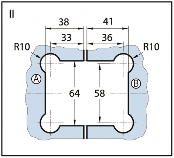 Duschtürband Art Glas-Glas 180°