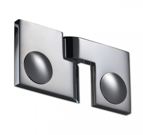 Duschtürband Plan artist Glas-Glas 180° DIN rechts