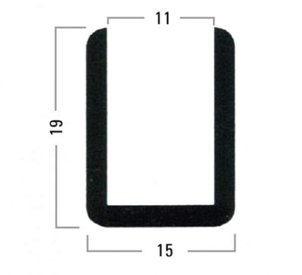 U-Profile 19 x 15 x 19 x 2