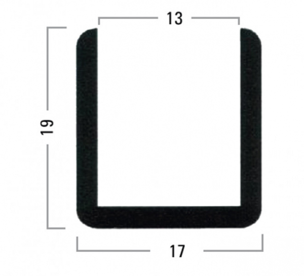 U-Profile 19 x 17 x 19 x 2