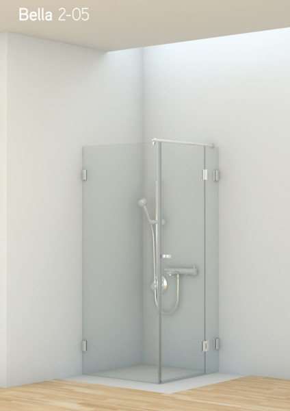 Duschtürband Bella Glas-Wand 90° mit Hohlkehle nach außen öffnend
